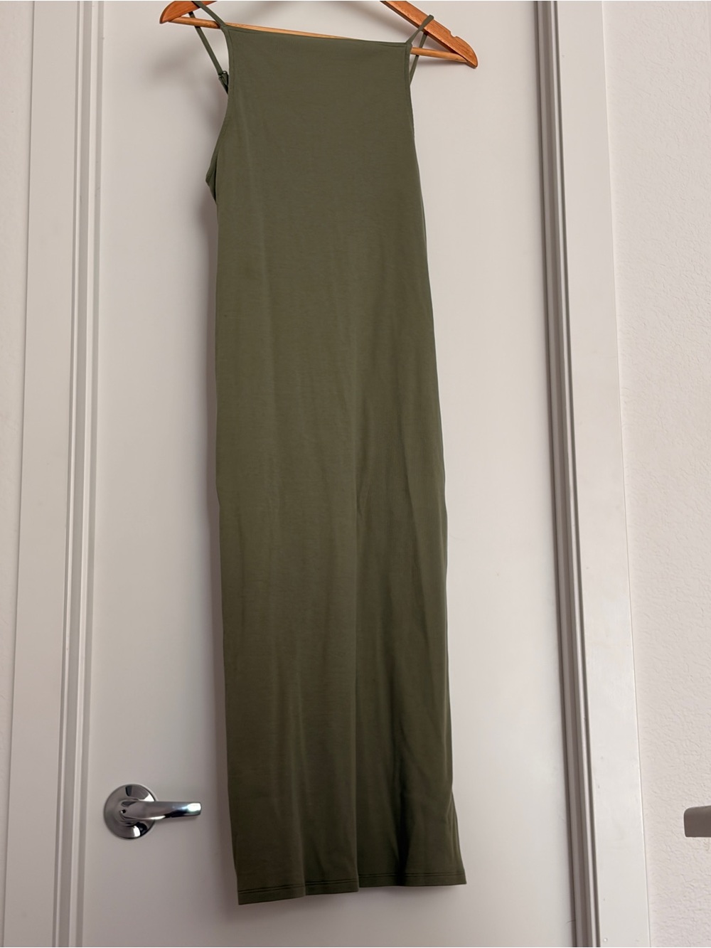 Old Navy Olive Sleeveless Maxi Dress
